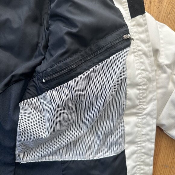 Obermeyer Down Coat Womens 12 White Black Duck Puffer Circuit Ski Snow - Picture 7 of 15